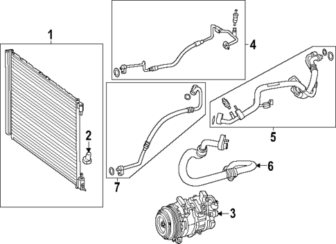 Condenser, Compressor & Lines for 2024 Mercedes-Benz CLE300 #0