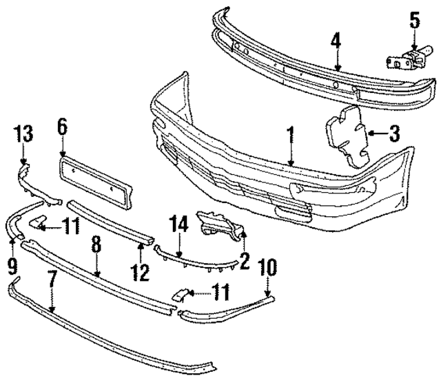 441807101JGRU - Body: Bumper Cover for Audi Image