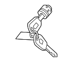 4922TJBA01 - Body: Cylinder &amp; Keys for Acura: RDX Image