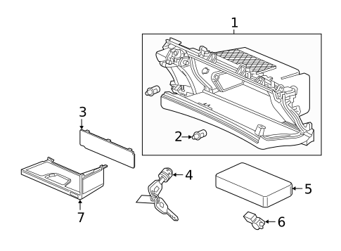 Glove Box for 2025 Acura RDX #0