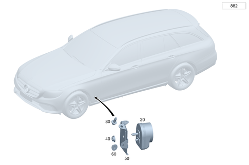 Anti-Theft Alarm System for 1984 Mercedes-Benz 300CD #0