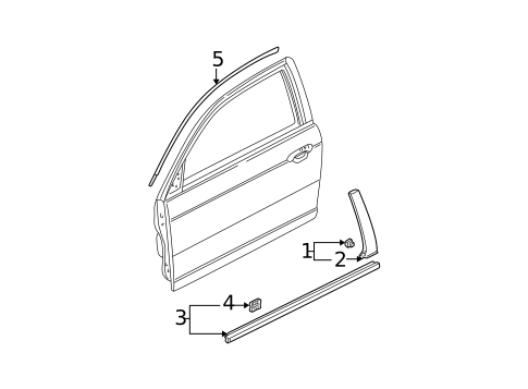 Exterior Trim - Door for 2005 Honda Civic #0