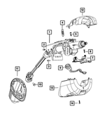 1RN30DX9AD - Steering: Steering Column Shroud for Mopar Image