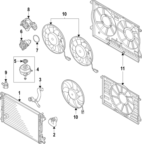 Cooling System for 2021 Audi A6 allroad #0