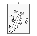 25946440 - Body: Lock Pillar Trim for Saturn: Aura Image