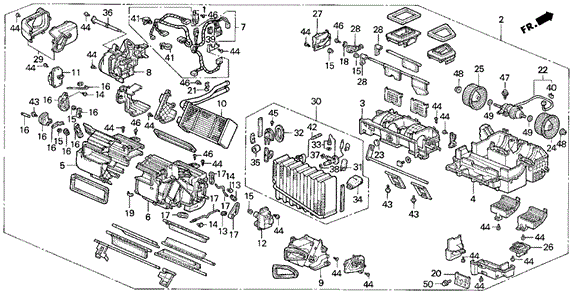 Heater - Cooling Unit for 1992 Acura Vigor #0