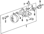 16514252 - Electrical: Fog Lamp Assembly Bracket for GM Image image