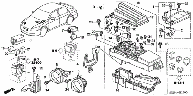 Control Unit (Engine Room) (1) for 2007 Honda Accord #0
