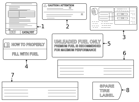 Information Labels for 2025 Nissan Murano #0