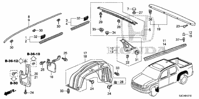 Molding for 2014 Honda Ridgeline #0