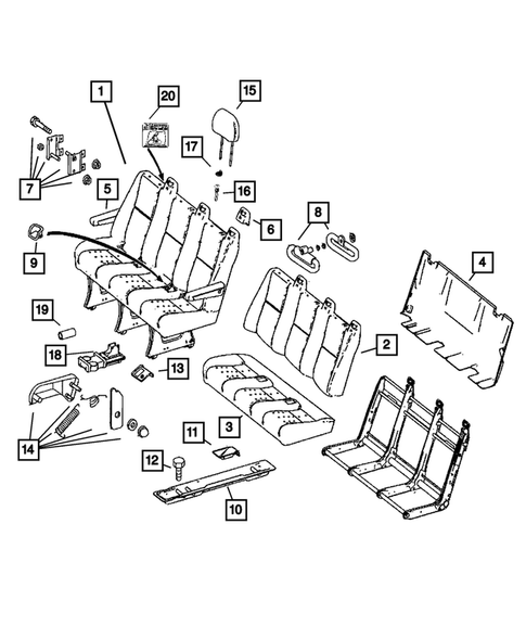 Rear Seats for 2007 Dodge Sprinter 3500 #2