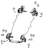 68409736AA - Electrical: Ride Height Sensor, Active Dampening for Mopar Image image