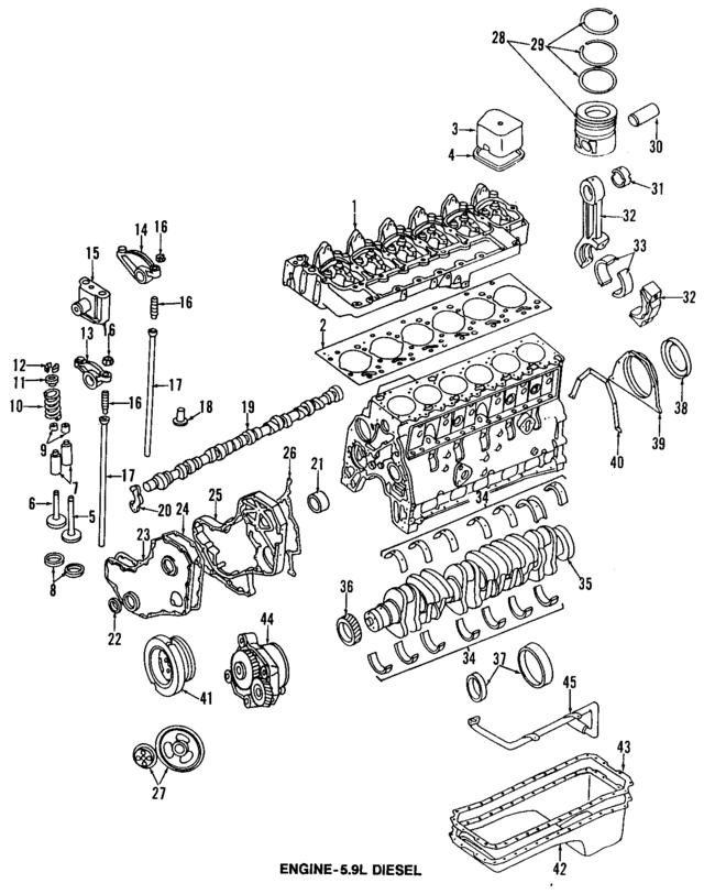 68044138AA - Engine: Engine Crankshaft Sealing Flange Gasket for Mopar Image