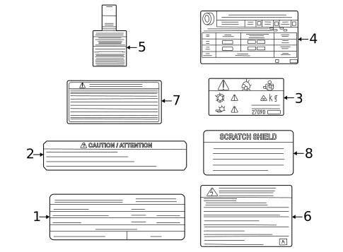 Labels for 2023 Nissan ARIYA #0