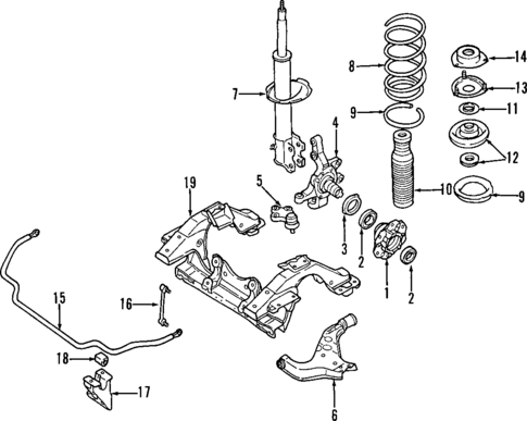 Front Suspension for 1998 INFINITI QX4 #0