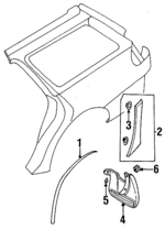 91086AA000 - : Mud Guard Nut for Subaru Image