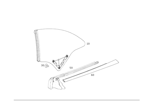 Rear-Side Window for 2019 Mercedes-Benz E53 AMG #0