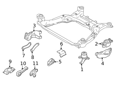 Engine & Trans Mounting for 2014 Volvo S80 #0