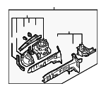 5220A223 - Body: Apron/Rail Assembly for Mitsubishi: Outlander Image