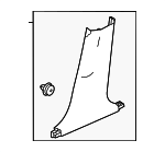 84121T20A01ZA - Body: Door Pillar Post Trim Set for Honda Image