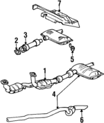 F68Z5A246HA - : Muffler &amp; Pipe Bracket Assembly for Ford: Windstar Image