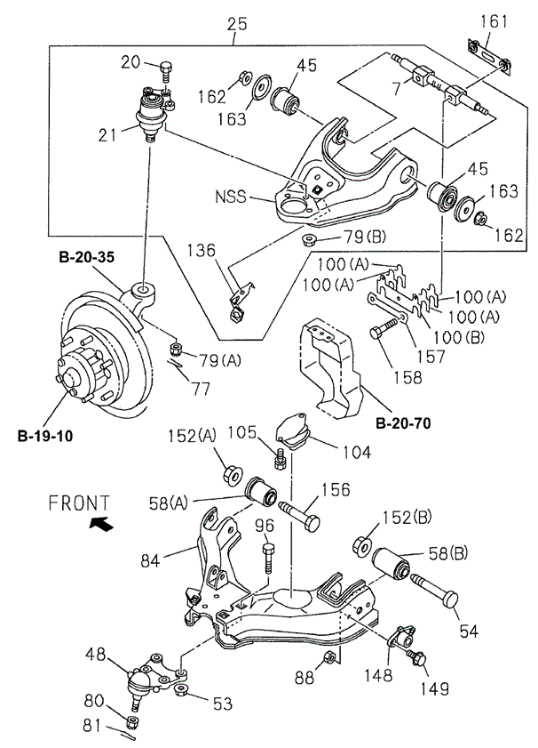 Front Lower Arm for 2002 Honda Passport #0