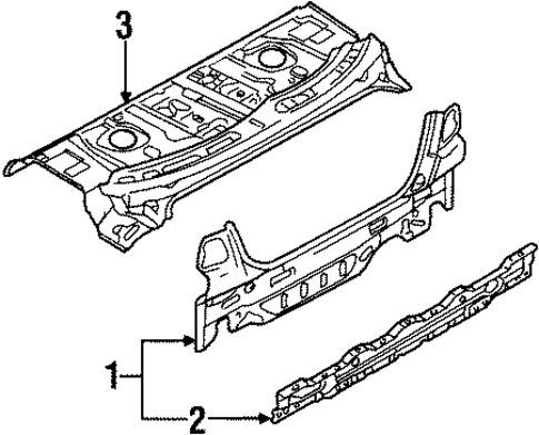 Rear Body for 2002 INFINITI G20 #0
