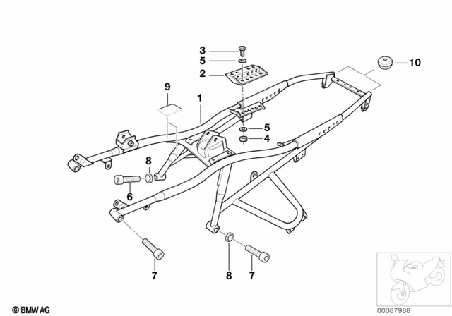 46512314464 - Frame and Mounting Parts: Holder -  for BMW-Motorrad Image
