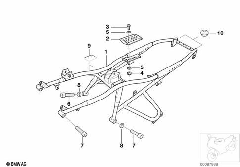 Motorcycle Frame for 2004 BMW-Motorrad R 1150 GS #1