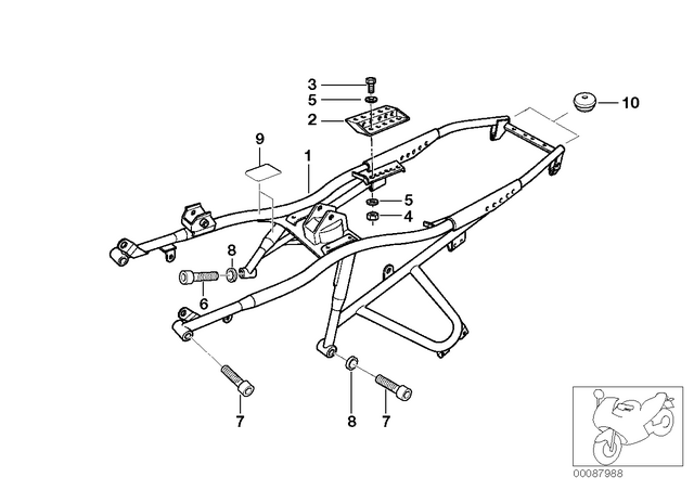 46512314464 - Frame and Mounting Parts: Holder -  for BMW-Motorrad Image