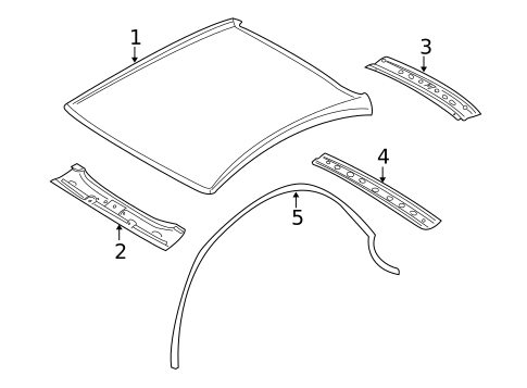 Roof & Components for 2002 Dodge Stratus #1