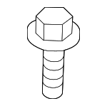 284172F000 - Engine: Heat Shield Bolt for Kia: Cadenza, Carnival, Forte, Forte Koup, K4, K5, K900, Niro, Niro EV, Optima, Rio, Rondo, Sedona, Seltos, Sorento, Soul, Sportage, Stinger, Telluride Image