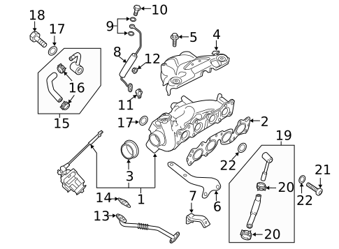 Turbo Charger for 2020 Kia Stinger #0