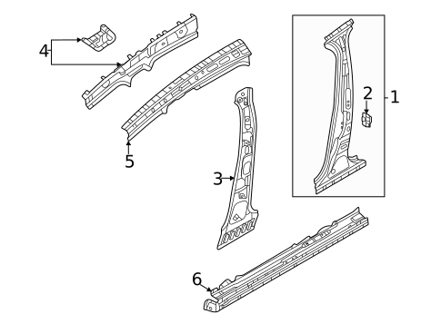 Center Pillar & Rocker for 2022 Mazda CX-30 #0