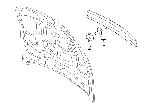 Exterior Trim - Hood for 2016 Ford Mustang #1