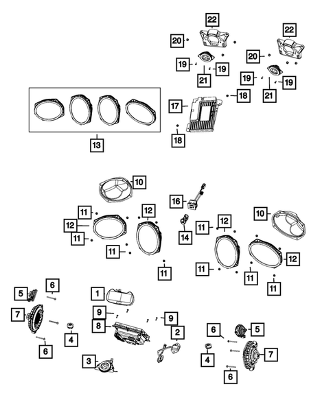 Radio, Antenna, Speakers, DVD, and Video systems for 2017 Dodge Viper #0