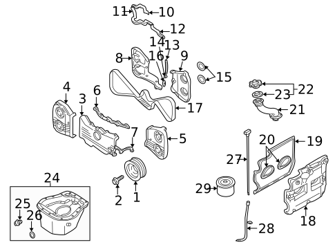 Engine Parts for 2003 Subaru Impreza #0