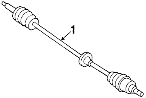 Drive Axles for 1998 Kia Sephia #0