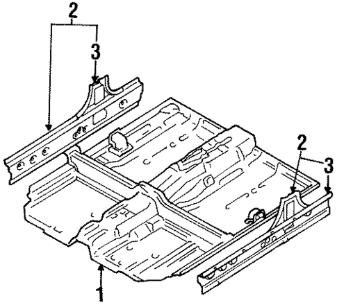 Floor & Rails for 1999 Suzuki Esteem #0