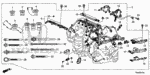 32107R70A01 - Engine: HOLDER, CORRUGATED (7MM) (DARK BROWN) for Honda Image