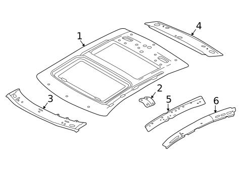 Roof & Components for 2019 Nissan Maxima #1