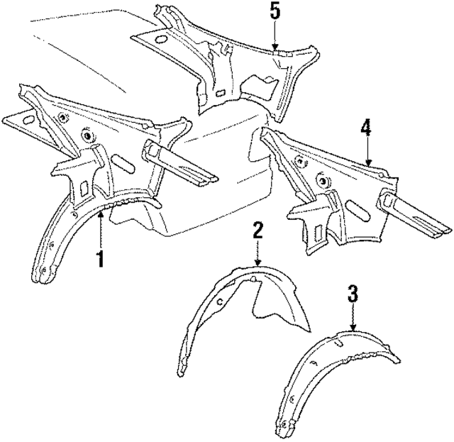 1246303901 - Body: Inner Panel Assembly for Mercedes-Benz Image