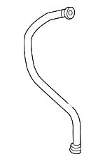 97011302400 - Emission System: Secondary Air Injection Pump Hose for Porsche: Panamera Image