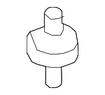 7L0819083 - Emission System: Secondary Air Injection Pump Mount Insulator for Porsche: Cayenne, Panamera Image