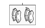 MR569588 - Brakes: Brake Pads for Chrysler: Sebring | Dodge: Stratus Image