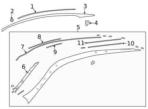 Exterior Trim - Roof for 2019 Lexus LC500 #0