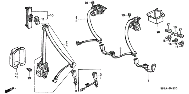 Seat Belts for 2002 Honda Accord #0