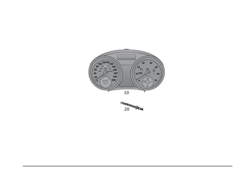 Instrument Cluster for 2010 Mercedes-Benz SLK350 #0