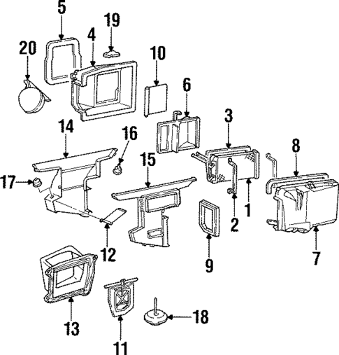Heater for 1997 Isuzu Hombre #0