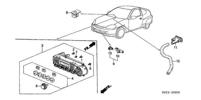 A/C Sensor for 2000 Honda Insight #0